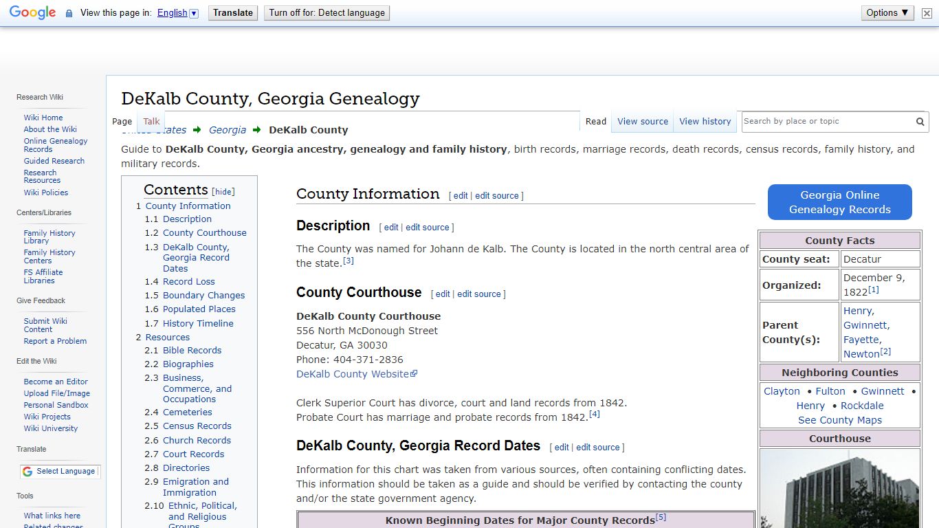DeKalb County, Georgia Genealogy • FamilySearch